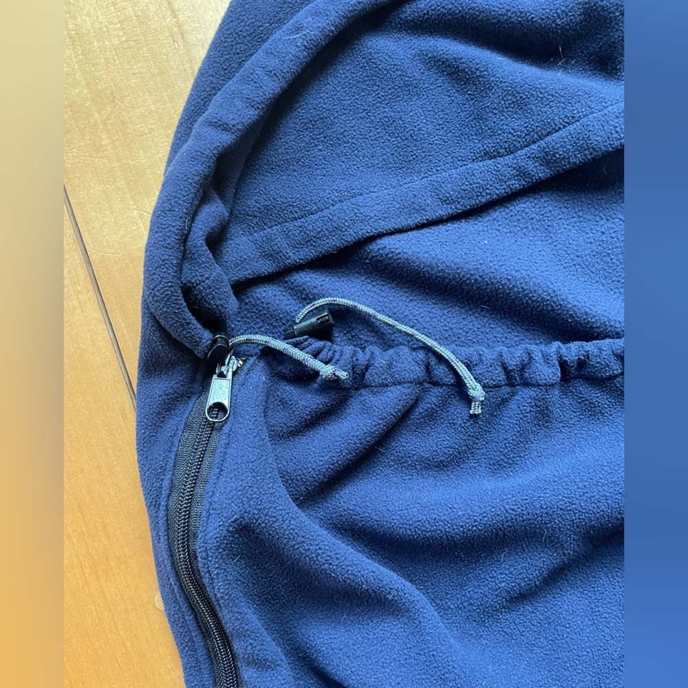 Fleece Sleeping Bag Liner Navy Mummy Style - Picture 4 of 7